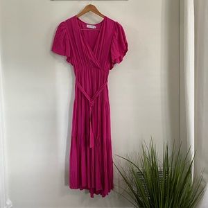 Brand new magenta Petal & Pup wrap dress